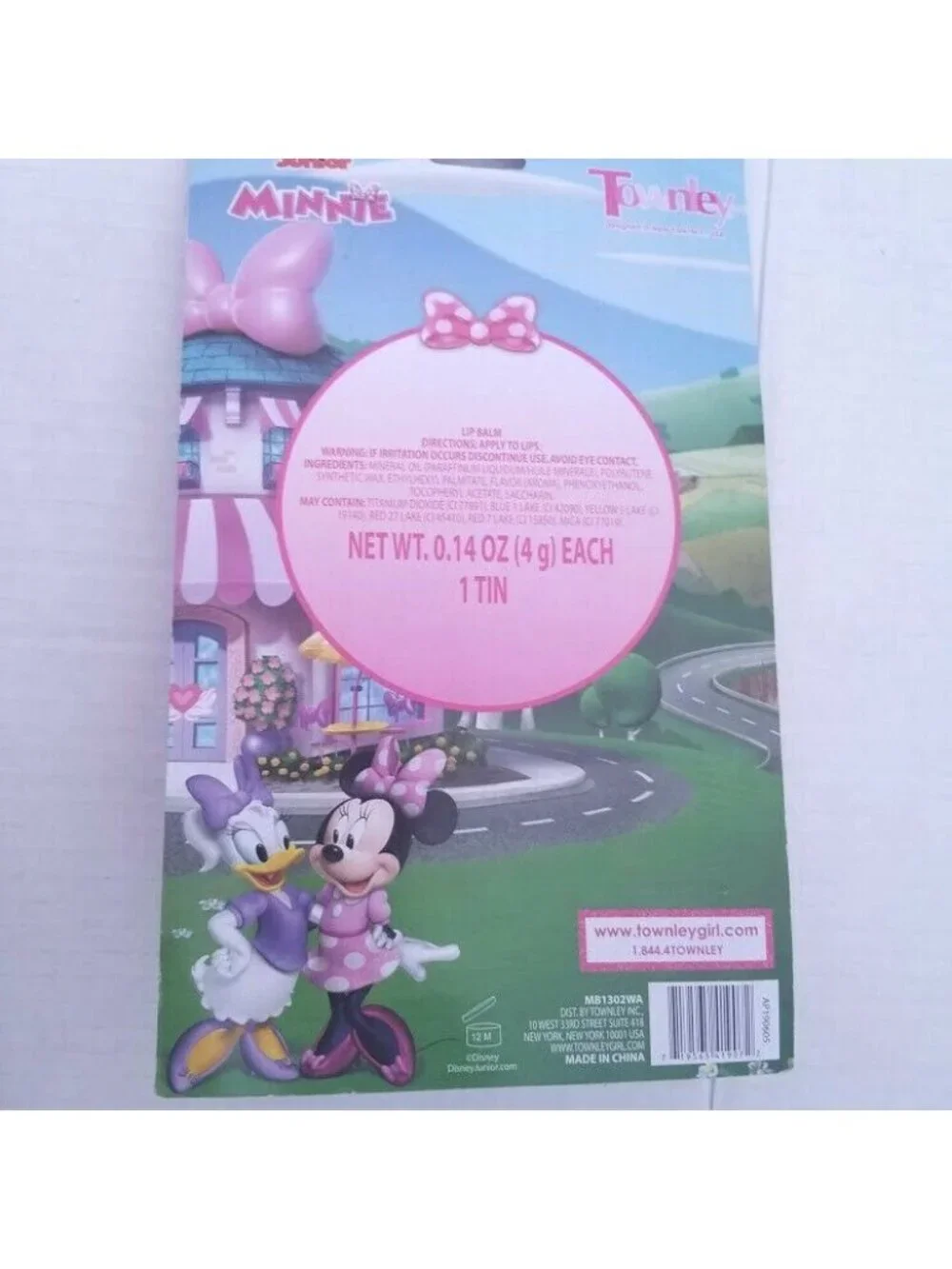Disney Minnie Mouse 5 piece Flavored Swirl Lip Balm Set W Tin NEW/SEALED